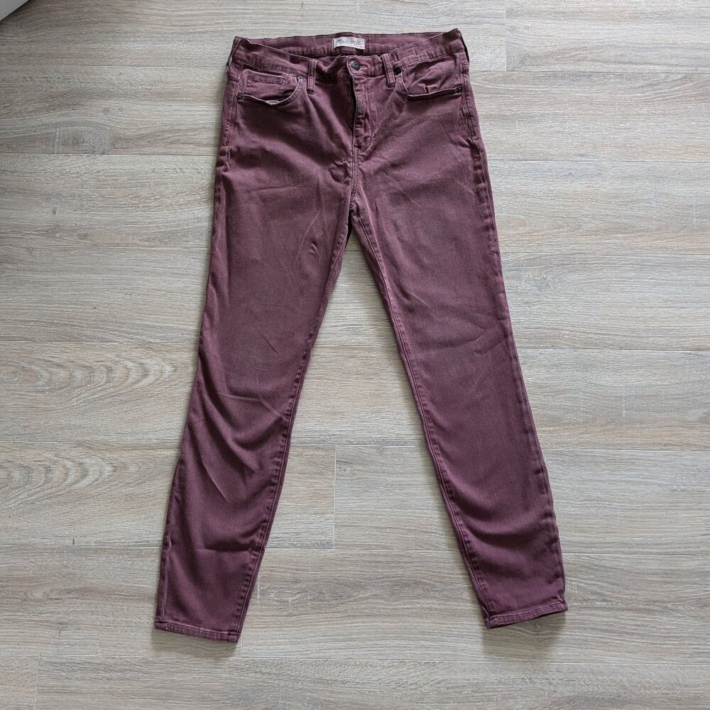 Madewell High Riser Red Skinny Jeans 31